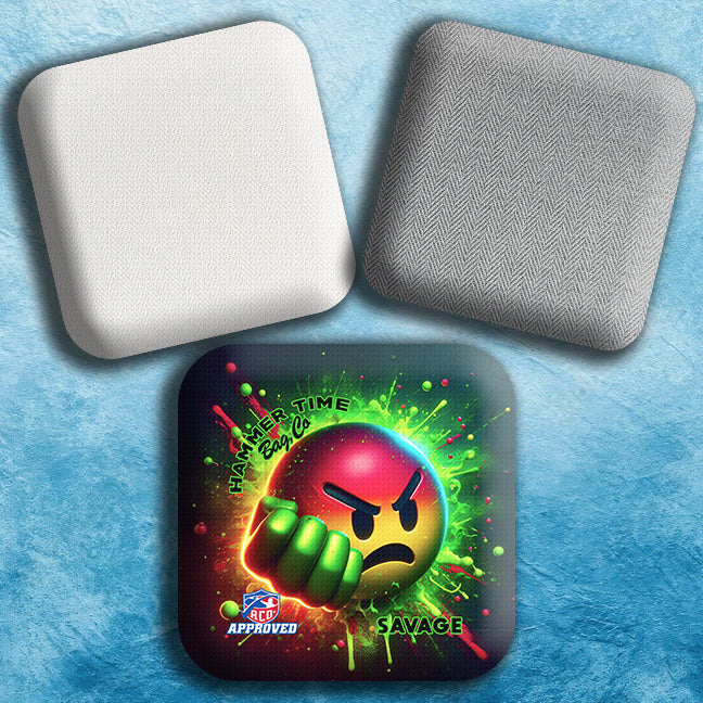 Savage Herringbone Pro Cornhole Bags for Ultimate Control