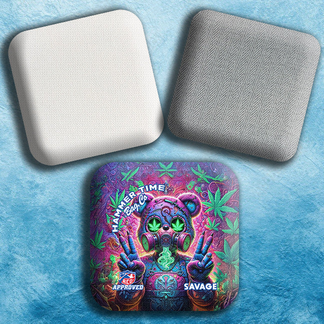 Savage Herringbone Pro Cornhole Bags for Ultimate Control