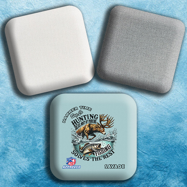 Savage Herringbone Pro Cornhole Bags for Ultimate Control