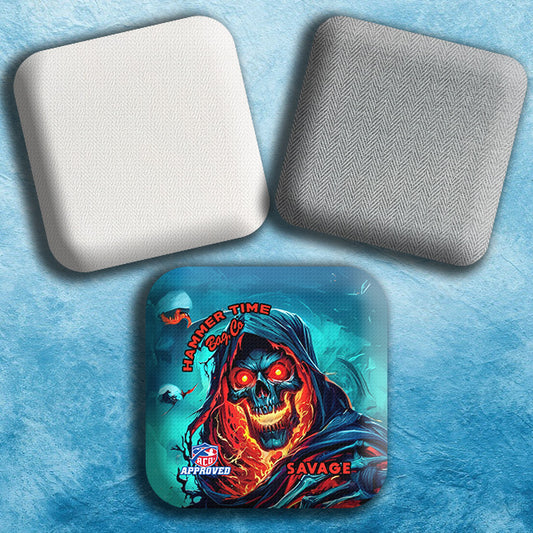 Savage Herringbone Pro Cornhole Bags for Ultimate Control