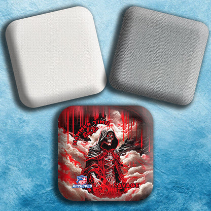 Savage Herringbone Pro Cornhole Bags for Ultimate Control