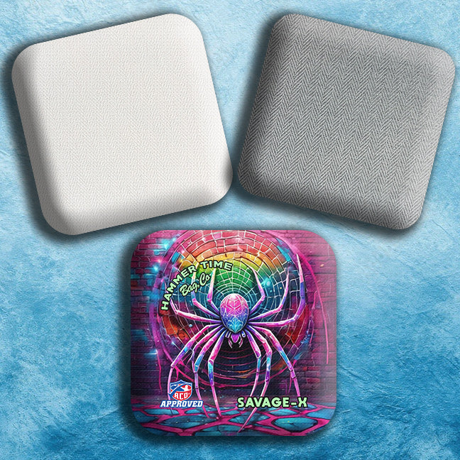 Savage Herringbone Pro Cornhole Bags for Ultimate Control