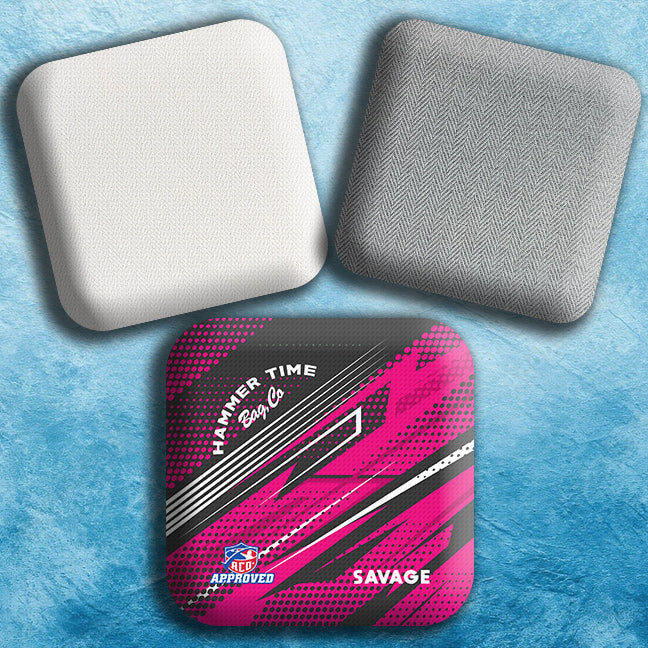 Savage Herringbone Pro Cornhole Bags for Ultimate Control