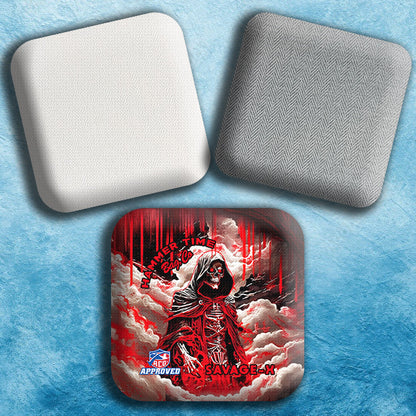 Savage-X Herringbone Pro Cornhole Bags for Ultimate Control