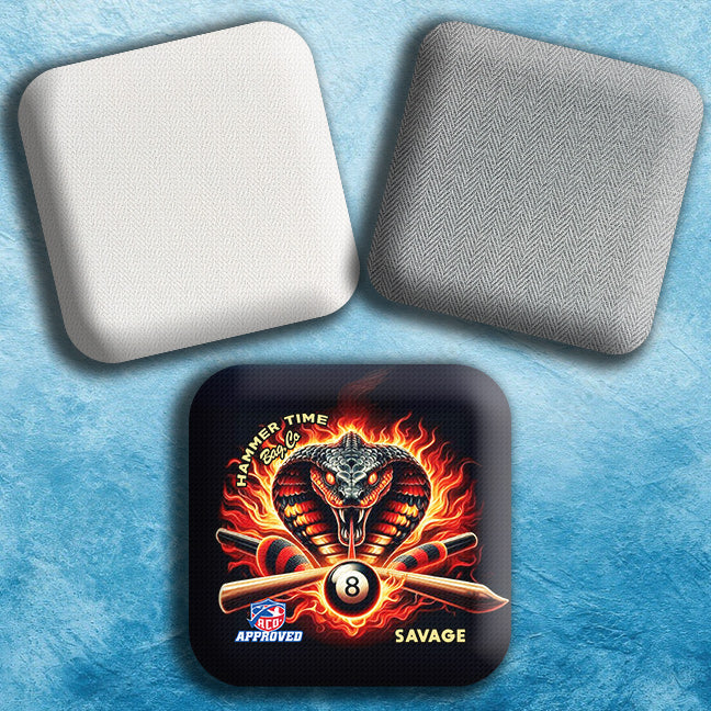 Savage-X Herringbone Pro Cornhole Bags for Ultimate Control