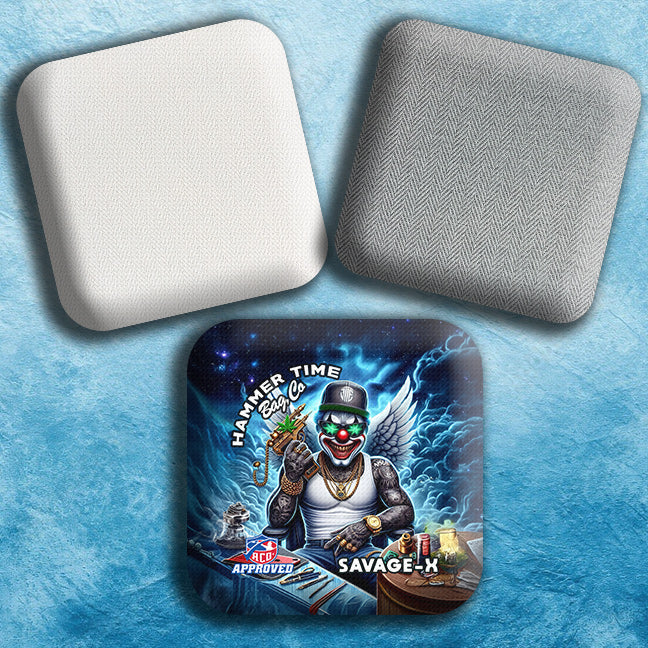 Savage-X Herringbone Pro Cornhole Bags for Ultimate Control